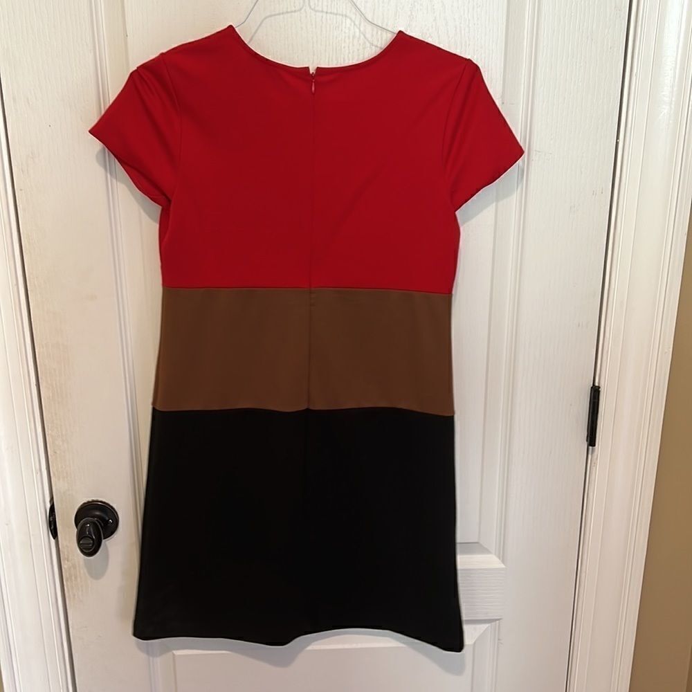 Ann Taylor Loft Color Blocked Striped Dress - Picture 5 of 5